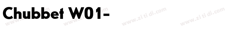 Chubbet W01字体转换